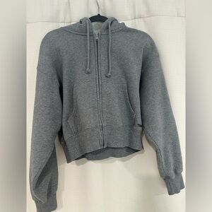 Aritzia Sweatfleece Cozy Fleece Boyfriend Boxy Zip Hoodie